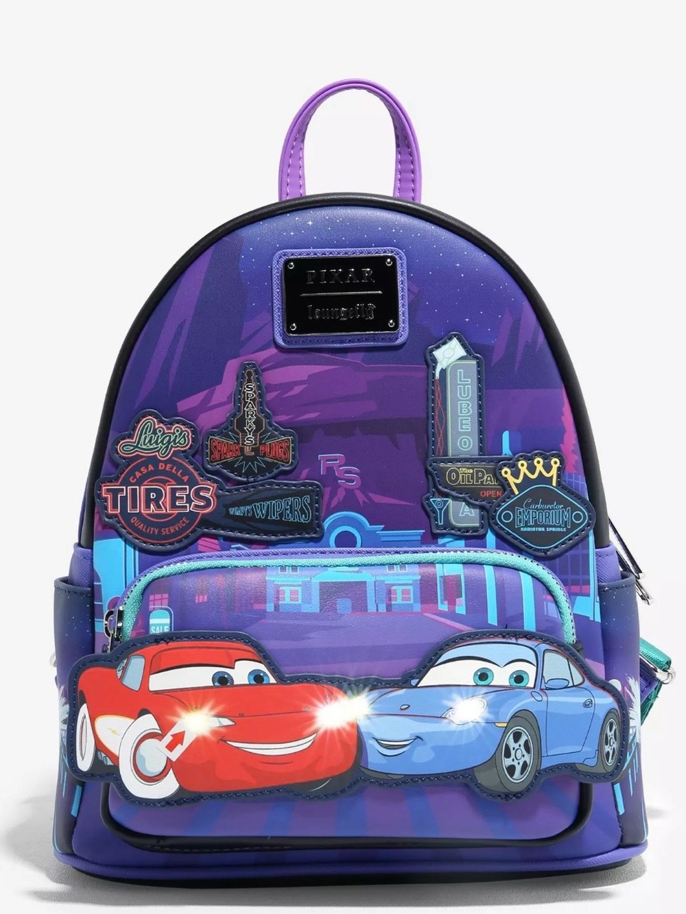 Loungefly Disney Cars light up Mini Backpack